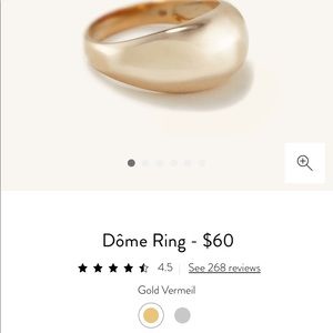 Mejuri gold vermeil domé ring